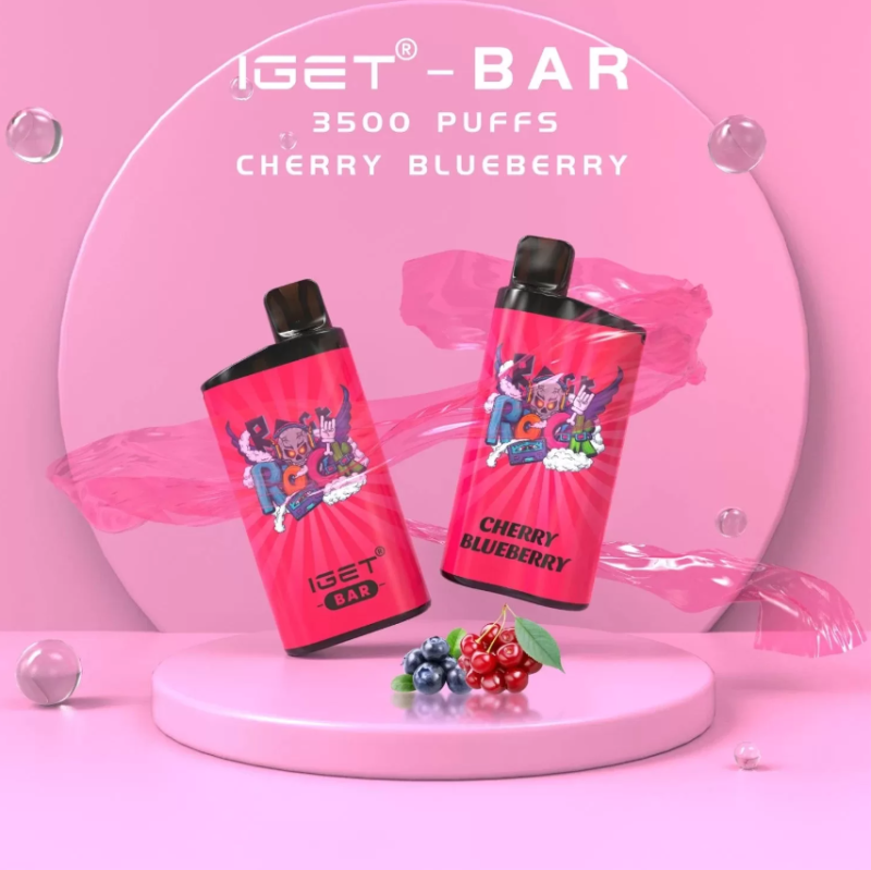 The IGET Bar 3500 Puffs - Cherry Blueberry Vape - Just Vapez
