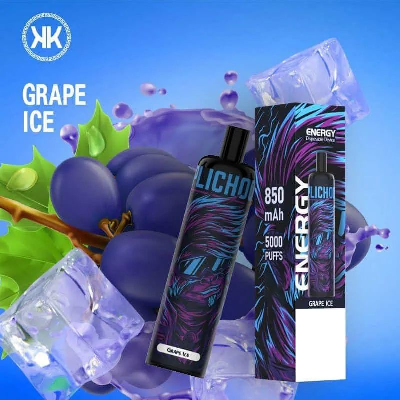 The Epod Energy 5,000 Puffs Vape - Grape Ice - Just Vapez