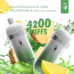 Gunnpod Wave Pro 4,200 Puffs Vape - Apple Lemon - Just Vapez