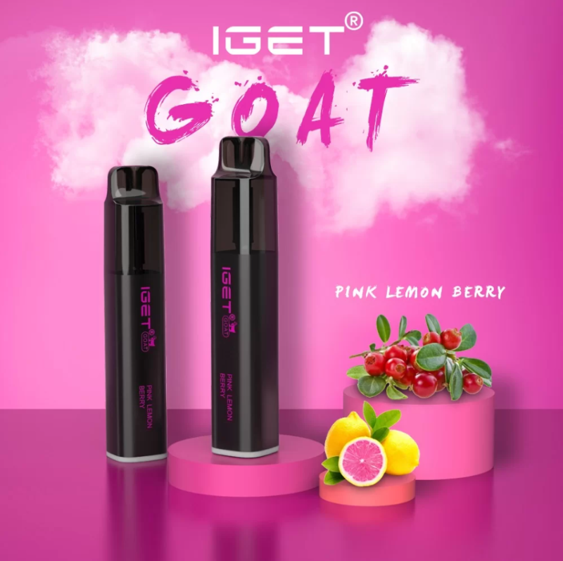 The IGET Goat Pink Lemon Berry Vape - Just Vapez