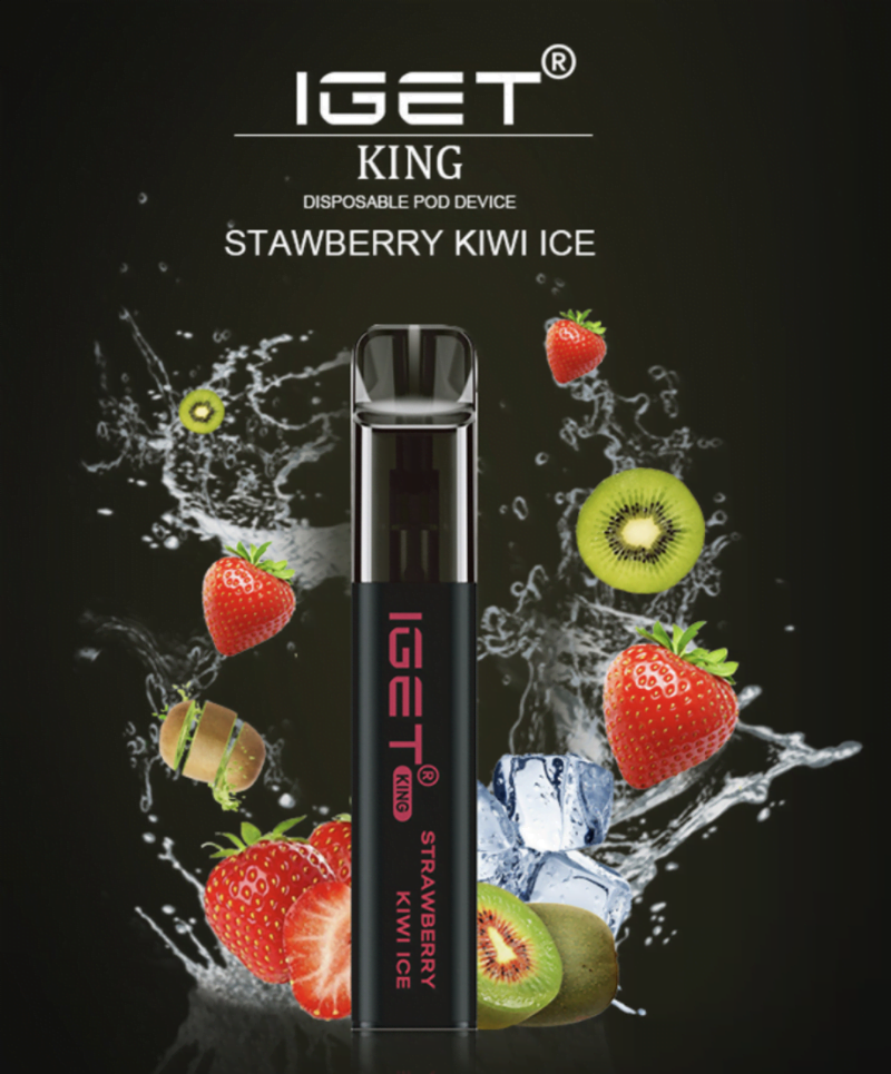 The IGET Strawberry Kiwi Ice Vape - Just Vapez