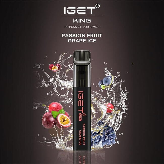 The IGET Passion Fruit Grape Ice Vape - Just Vapez
