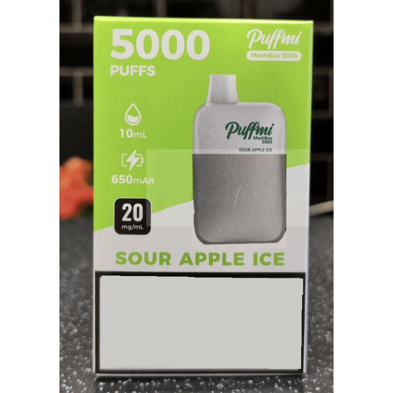 Puffmi 5,000 Puffs - Sour Apple Ice - Just Vapez