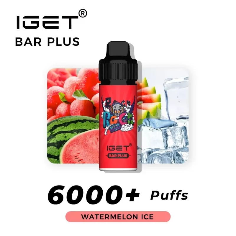 iGet Bar Plus 6,000 Puffs Vape - Watermelon Ice - Just Vapez